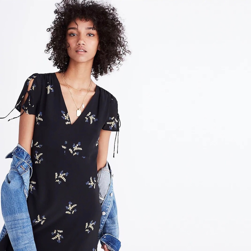 Madewell Silk Poppy Dress